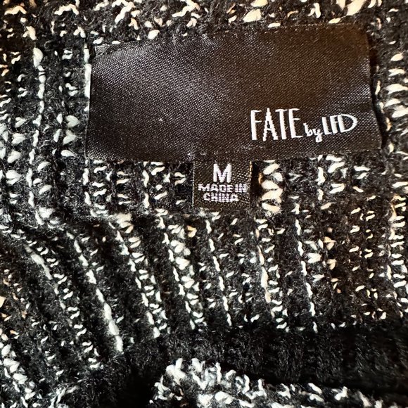 Black and White Chanel Style Blazer Sweater - Picture 7 of 10